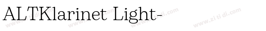 ALTKlarinet Light字体转换